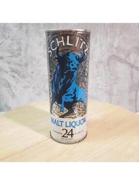 Schlitz Malt Liquor 24oz Pull Tab Beer Can Collectible Breweriana Empty
